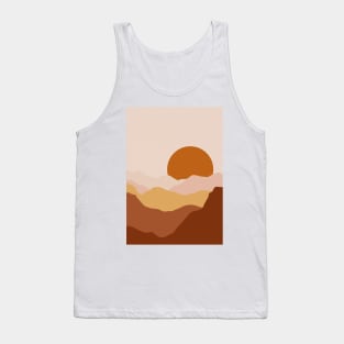 Abstract Sunset Painting 7.5 Tank Top